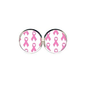 Pink Ribbon Earrings - Breast Cancer Awareness